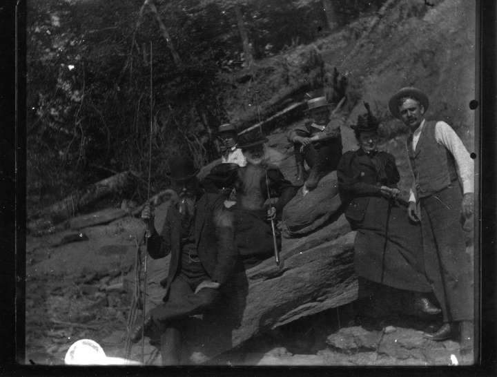 Hike Anyone?  Doubt if this clothing came from REI! Elderly Gentleman possibly Henry Matthew Arnott. Courtesy of Bill Schnaufer