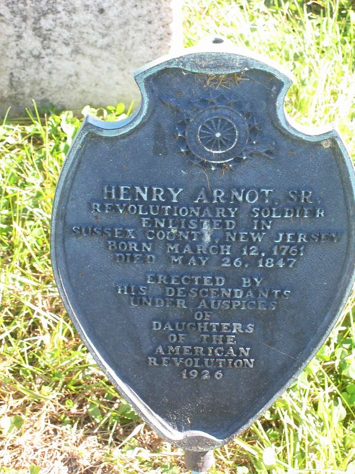 Henry Arnot Sr. Memorial Stone