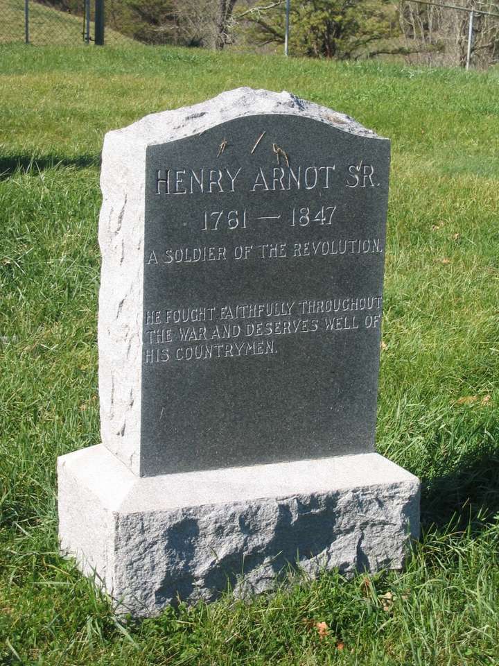 Henry Arnot Sr. Gravestone